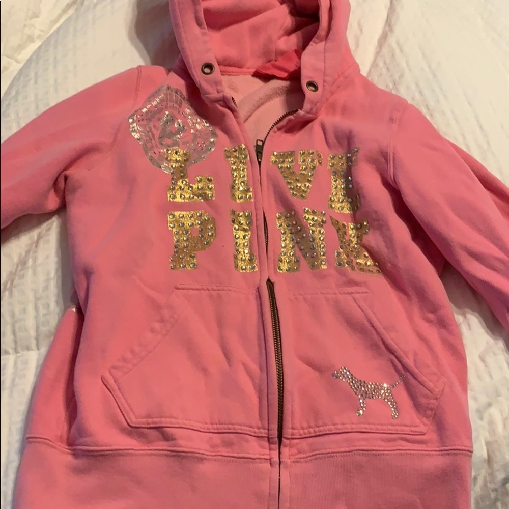 Pink hoodie